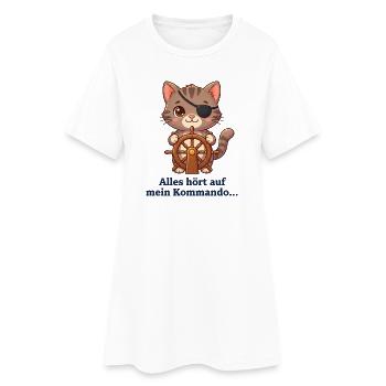 Käpt'n Fiete: Alles hört auf mich! - Frauen T-Shirt-Kleid - Weiß - Vorne