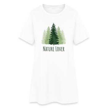 Randonnée - Amoureux de la nature - Robe T-shirt Femme - blanc - Devant