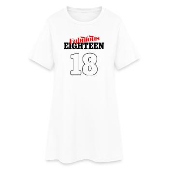 Design et affiche fabuleuses des 18 - 18 ans - Robe T-shirt Femme - blanc - Devant