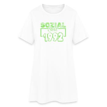 Sozialarbeiter 1992 - Frauen T-Shirt-Kleid - Weiß - Vorne