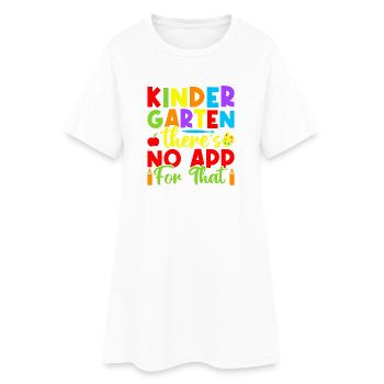 Pre K Teacher No App For That Kindergarten Teacher - Frauen T-Shirt-Kleid - Weiß - Vorne