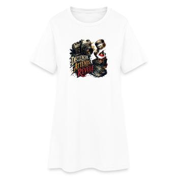 Déclenche Attends Révèle Retro Photo - Robe T-shirt Femme - blanc - Devant