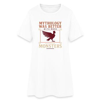 Harpy Greek Mythology Fantasy Monster - Women’s T-Shirt Dress - white - Front
