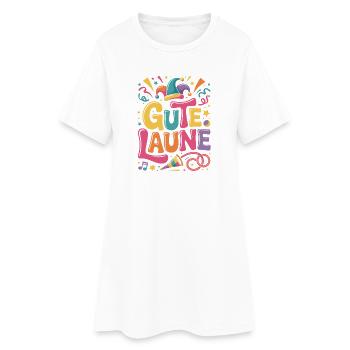 Good Mood Carnival Carnival Costume Alaaf - Women’s T-Shirt Dress - white - Front
