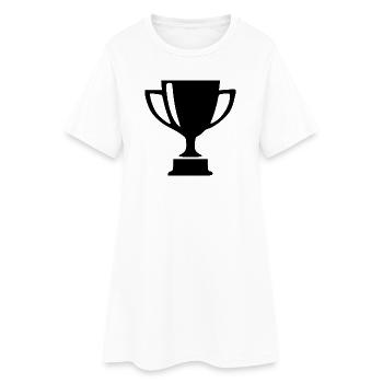 Pokal Sport Wettbewerb Geschenk - Frauen T-Shirt-Kleid - Weiß - Vorne