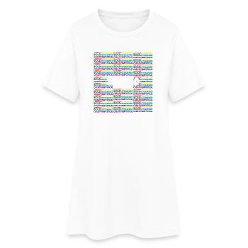Sternzeichen Skorpion - Frauen T-Shirt-Kleid - Weiß - Vorne
