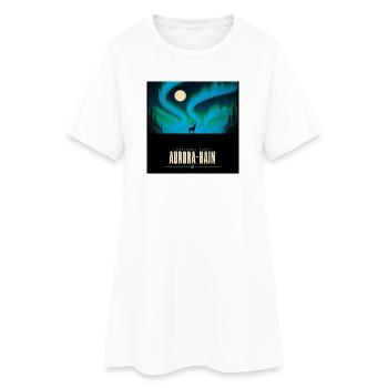 Aurora Hain National Park – Northern - Frauen T-Shirt-Kleid - Weiß - Vorne