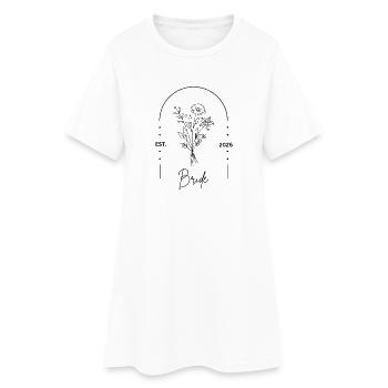 JGA Bride 2026 - Frauen T-Shirt-Kleid - Weiß - Vorne