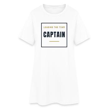 Capitaine Stamp Rétro - Cadeau de l’équipe Capitaine - Robe T-shirt Femme - blanc - Devant