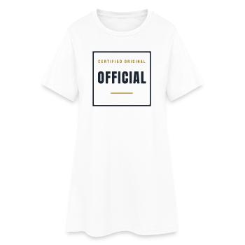 Timbre officiel Rétro - Original officiel - Robe T-shirt Femme - blanc - Devant