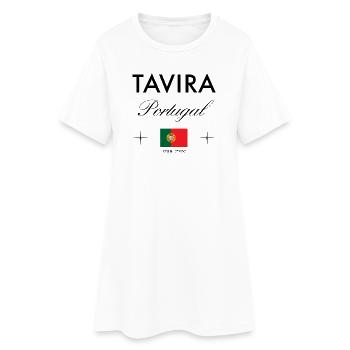 Tavira Portugal coordonne un souvenir de voyage - Robe T-shirt Femme - blanc - Devant
