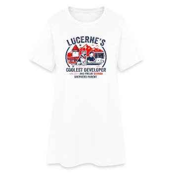 Lucerne Journalist Proud Dachshund Parent Apparel - Women’s T-Shirt Dress - white - Front