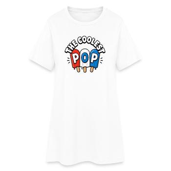 Grand-père drôle, le papa le plus cool - Robe T-shirt Femme - blanc - Devant