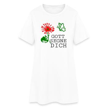 Konfirmation 2026 - Frauen T-Shirt-Kleid - Weiß - Vorne