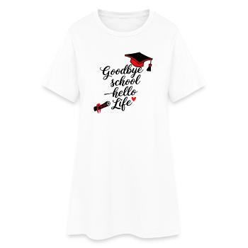 Abitur - Women’s T-Shirt Dress - white - Front