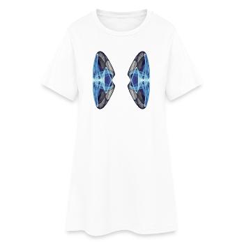  Eisflügel - Mathe Kunst - Frauen T-Shirt-Kleid - Weiß - Vorne