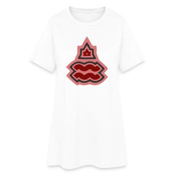 Zodiaque Tribu Verseau et Air - Robe T-shirt Femme - blanc - Devant