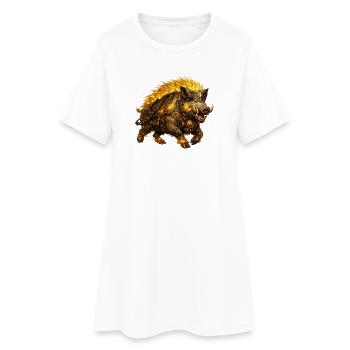 Gullinborsti – Der goldene Eber der Wikinger - Frauen T-Shirt-Kleid - Weiß - Vorne