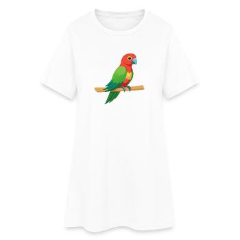 Perroquet tropical - Robe T-shirt Femme - blanc - Devant