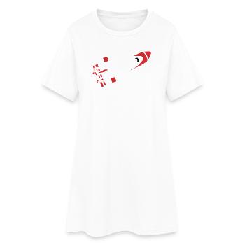 Silhouette abstraite de fusée - Robe T-shirt Femme - blanc - Devant