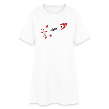 Red Rocket Graffiti Logo - Women’s T-Shirt Dress - white - Front