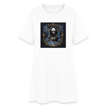 Himmlischer Wächter mit Sphäre - Frauen T-Shirt-Kleid - Weiß - Vorne