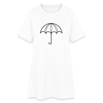 umbrella - Women’s T-Shirt Dress - white - Front