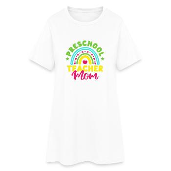 Pre K Teacher Preschool Mom Kindergarten Teacher - Frauen T-Shirt-Kleid - Weiß - Vorne