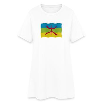Drapeau amazigh - Robe T-shirt Femme - blanc - Devant
