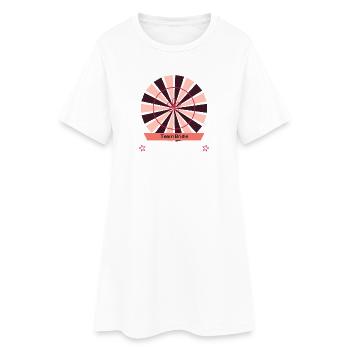 Petal Circles Team Braut - Frauen T-Shirt-Kleid - Weiß - Vorne