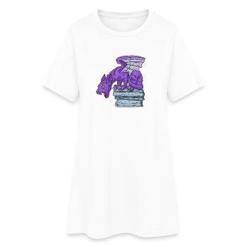 Purple Gargoyille - Women’s T-Shirt Dress - white - Front