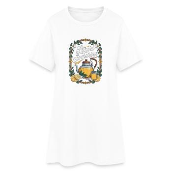 Sourcils Liquid Sunshine Kombucha - Robe T-shirt Femme - blanc - Devant