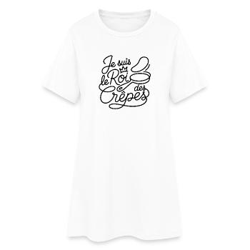 Je suis le Roi des Crêpes - Robe T-shirt Femme - blanc - Devant