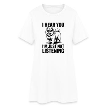 Chow Chow Dictons Chiens Drôle Chow Chow Cadeau - Robe T-shirt Femme - blanc - Devant