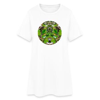 Nature Mandala Foliage - Women’s T-Shirt Dress - white - Front