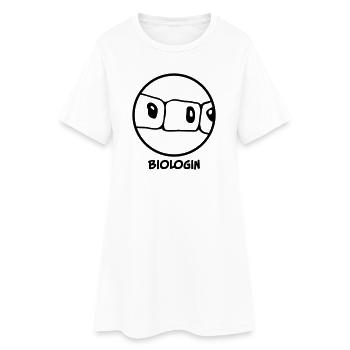 Biologiste - Robe T-shirt Femme - blanc - Devant