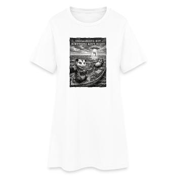Undiagnosed but something ain't right - Women’s T-Shirt Dress - white - Front