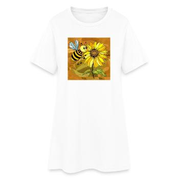 insect - Women’s T-Shirt Dress - white - Front