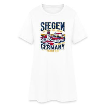 Vintage Siegen Allemagne City Of The Crown - Robe T-shirt Femme - blanc - Devant
