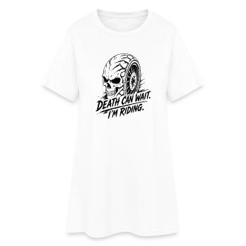 Crâne de Pneu Mortel - Robe T-shirt Femme - blanc - Devant