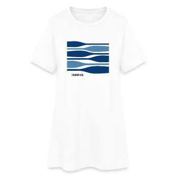 Endorphins – paddling with a good feeling - Women’s T-Shirt Dress - white - Front