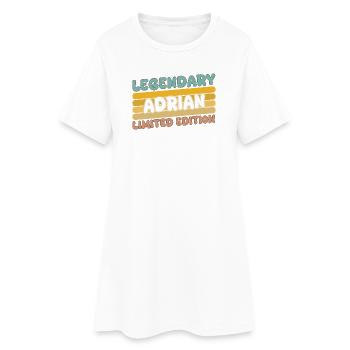 Adrian légendaire - Robe T-shirt Femme - blanc - Devant