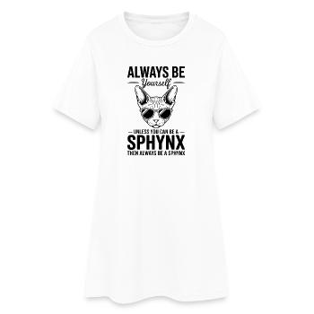 Sphynx Cat Dicts, drôle de cadeau Sphynx Cat - Robe T-shirt Femme - blanc - Devant