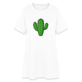 Cactus vert en colonne – plante douce du désert - Robe T-shirt Femme - blanc - Devant