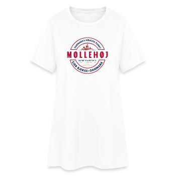 Møllehøj Denmark Peak Graphic Tee - Women’s T-Shirt Dress - white - Front