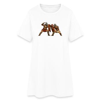 Gladiateurs romains - Robe T-shirt Femme - blanc - Devant