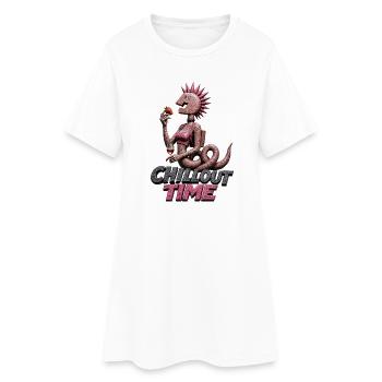 Démon de la Pierre du Temps Chillout - Robe T-shirt Femme - blanc - Devant