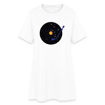 Vinyle - Robe T-shirt Femme - blanc - Devant