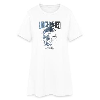 Unchained Skull Breaks Limits - Frauen T-Shirt-Kleid - Weiß - Vorne