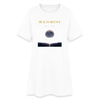 Guérissez en silence – Laissez la paix parler - Robe T-shirt Femme - blanc - Devant